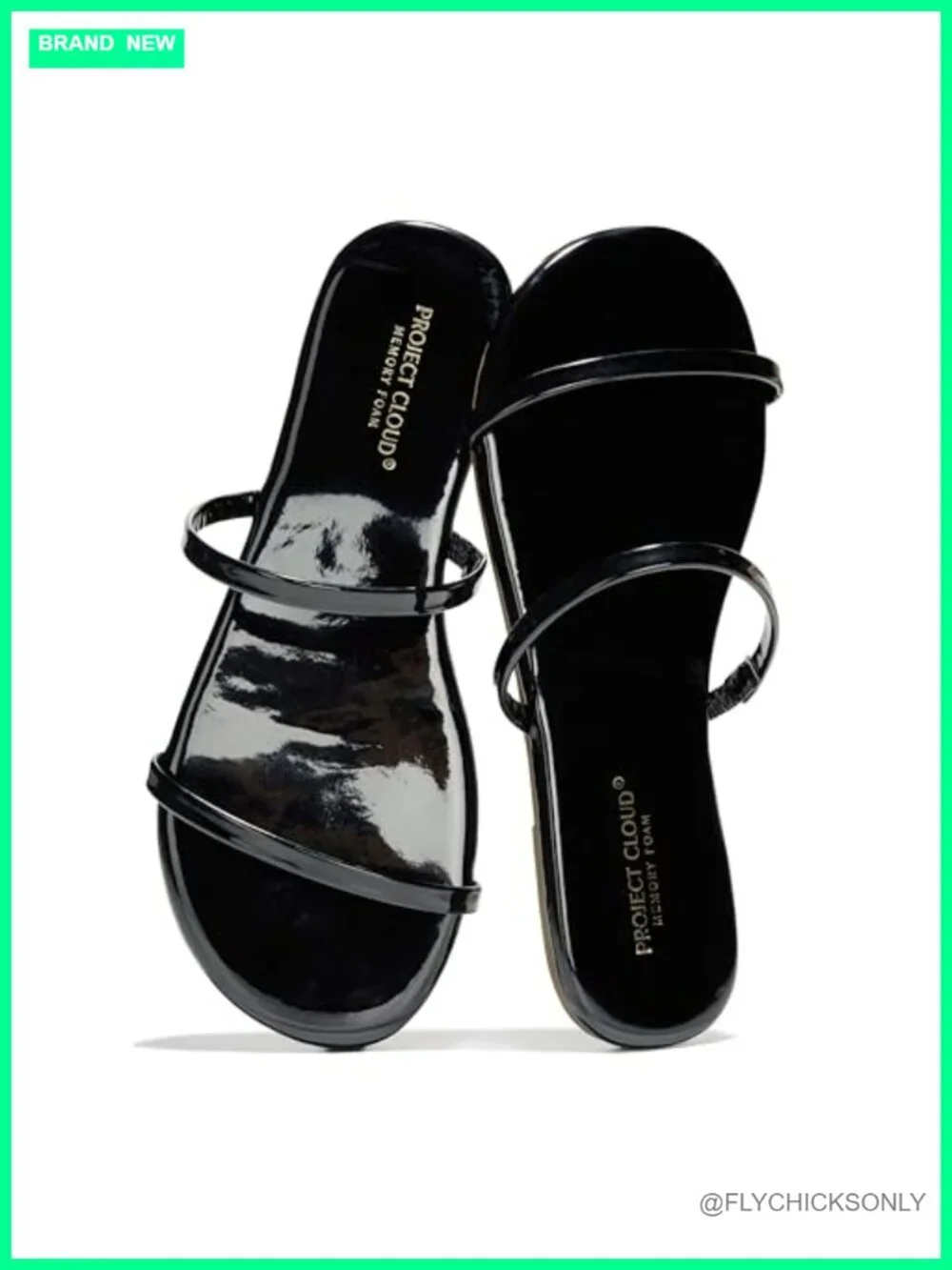 Slide Sandals with Memory Foam Insole, Lightweight, Non-Slip Sole
